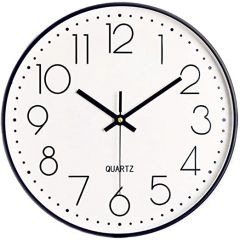 12"  Non-Ticking Wall Clock