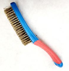 6" Brass Brush w/ Non Slip Handle