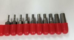 10pc Hex SAE Insert Bit Set w/Holder