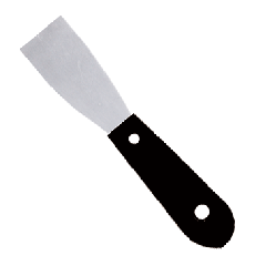 1 1/4" PLASTIC HANDLE PUTTY KNIFE