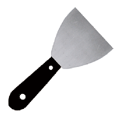 4" PLASTIC HANDLE PUTTY KNIFE