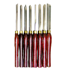 8 PIECE 16 1/2" HIGH SPEED STEEL CARVING SET