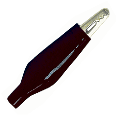 1 1/2" BLACK 10 AMP ALLIGATOR CLIP