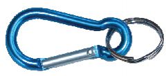 5MM COLOR COATED ALUMINUM LINK w/ 2" KEY RING