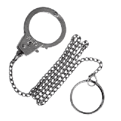 12 PIECE MINI HANDCUFF KEY RING W/CHAIN SET