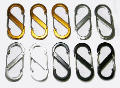 3.5'' Double Gated Carabiner S-Hook/Spring Snap