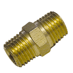 1/4" X 1/4" MALE BRASS PIPE NIPPLE