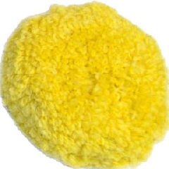 3" YELLOW WOOL POLISH PAD