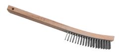 14" STAINLESS STEEL BRUSH with WOOD HANDLE