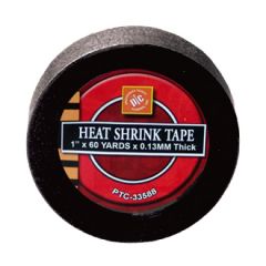 1" x  60 YARDS BLACK HEAT SHRINK TAPE