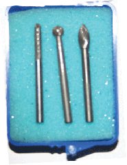 3 PIECE CARBIDE DREMEL BURR SET