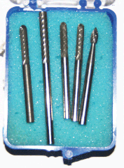 5 PIECE CARBIDE DREMEL BURR SET