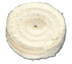 THICK 1-1/2" COTTON BUFFING WHEEL w/ 1/4" HOLE