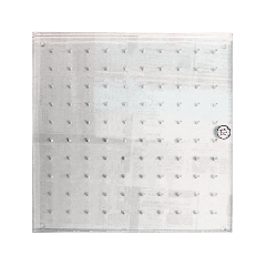 10" X 10" CLEAR PLASTIC HOBBY DISPLAY BOARD W/1/8" & 3/32" HOLES