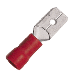 100 PIECE 18-22 GAUGE RED MALE TERMINAL